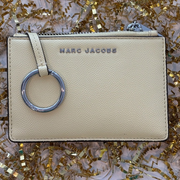 Marc Jacobs Wallet Cardholder in French Vanilla Leather - Picture 2 of 6